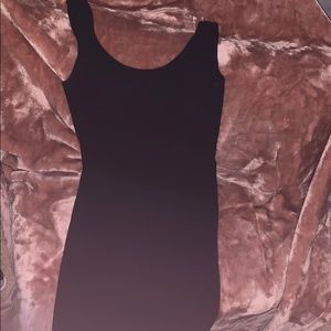 Black mini bodycon dress